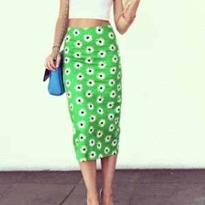 ASOS floral knee length skirt
